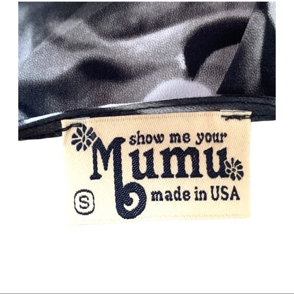 Show Me Your MuMu Rainey faux wrap floral print dress with keyhole back sz small - Picture 5 of 5